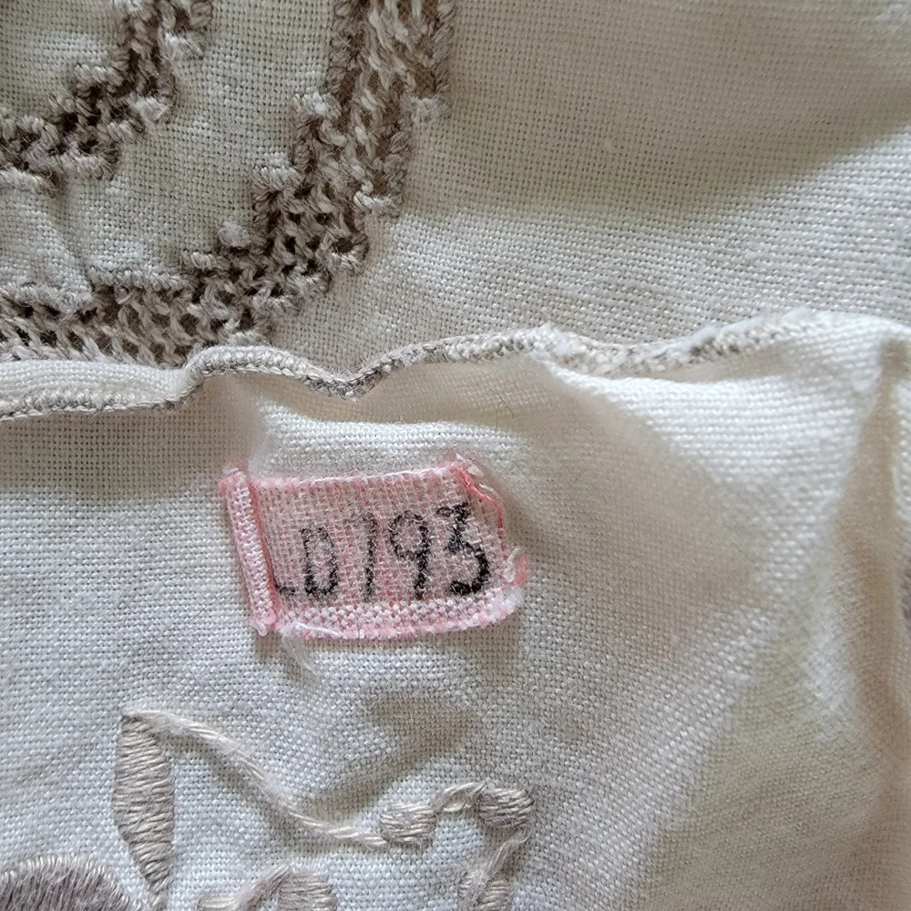 Maderia Style Cutwork Embroidery Tablecloth
